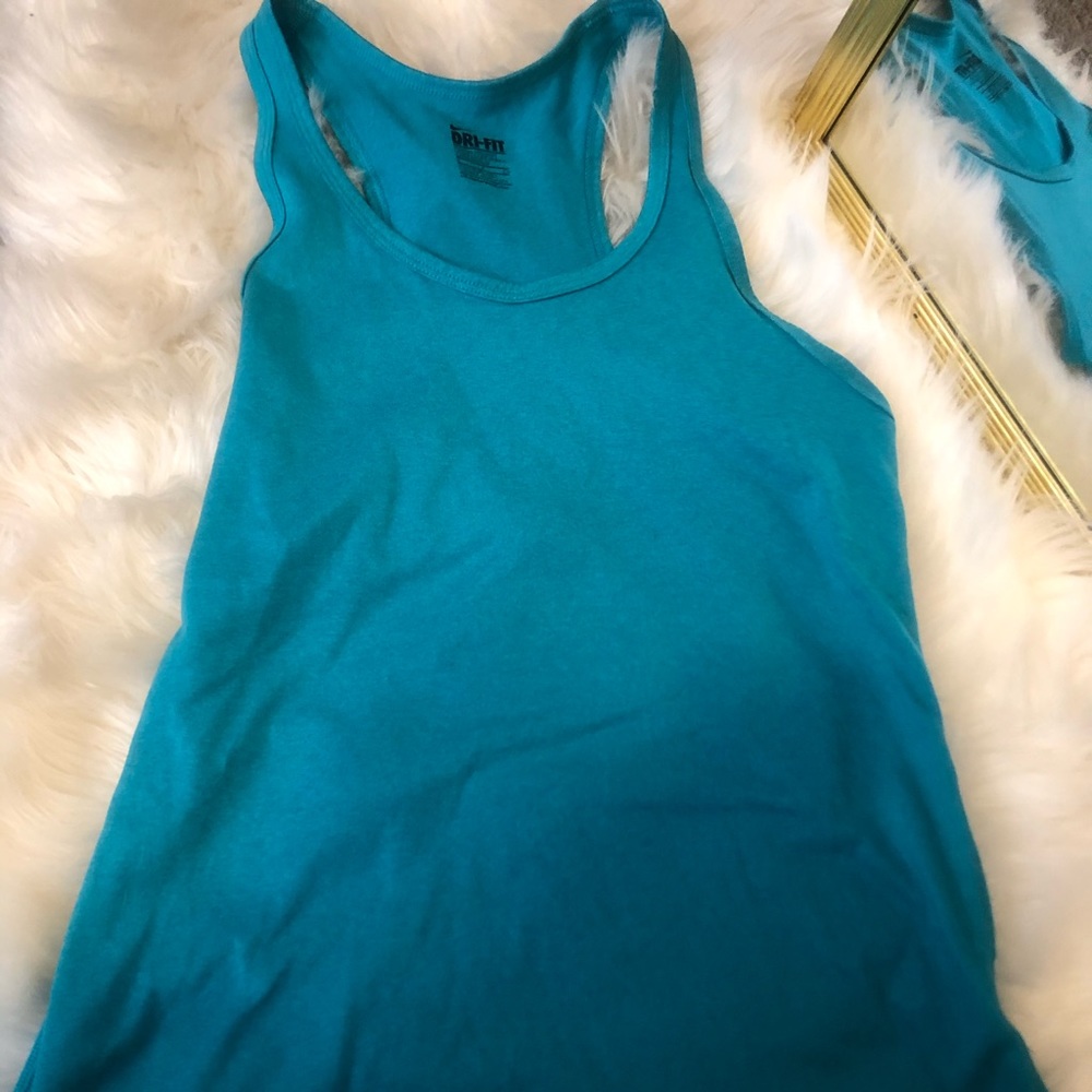 Turquoise/blue Nike athletic tank top